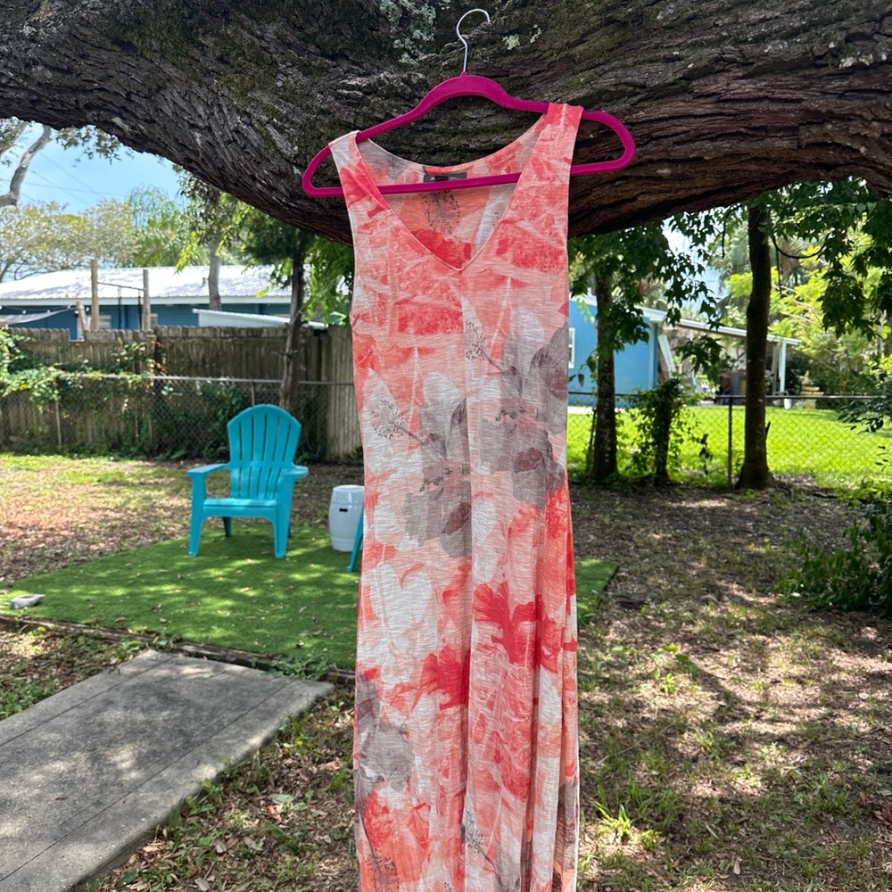 Tommy Bahama Coral and Pink Floral Dress